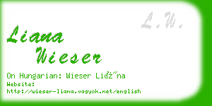 liana wieser business card
